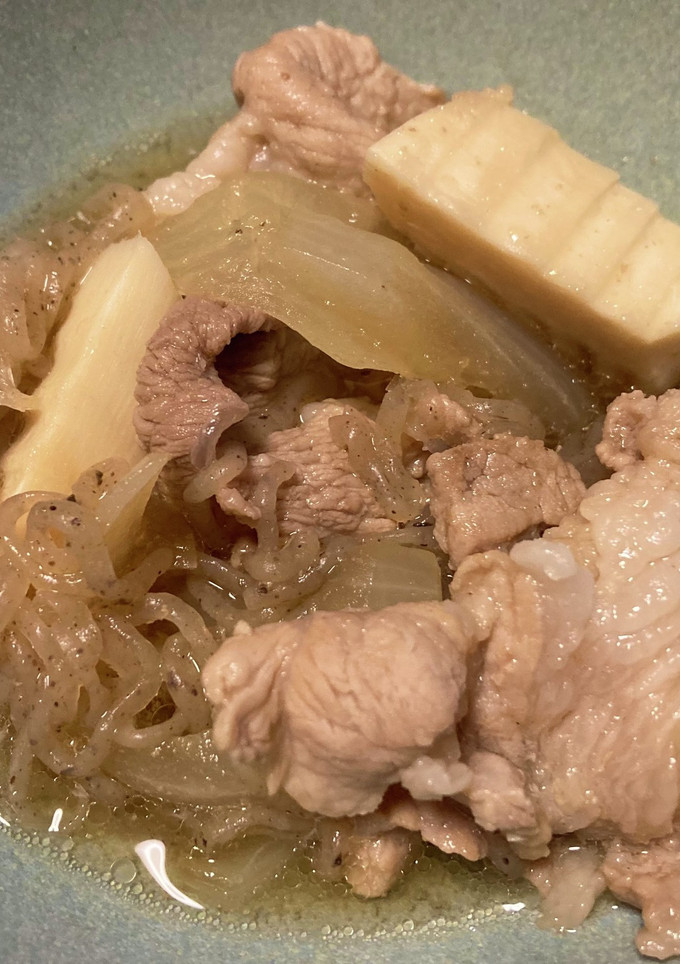 たけのこと豚こまの炒め煮-レシピのメイン写真