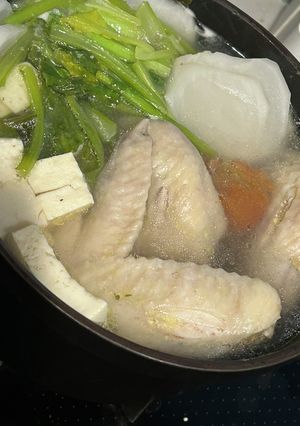 手羽の梅昆布スープ-レシピのメイン写真