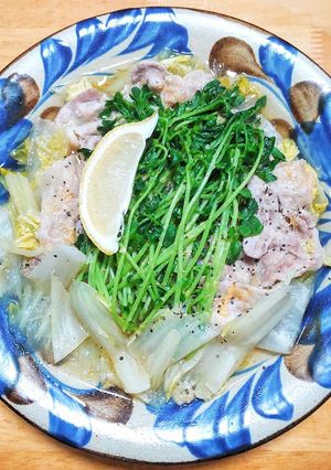 豚バラと白菜のあっさりフライパン蒸し-レシピのメイン写真