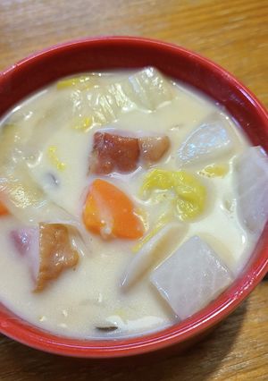 白菜大根消費　ベーコンの具沢山シチュー-レシピのメイン写真
