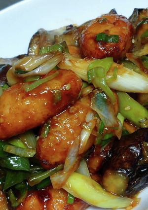鶏ささ身とナスの油淋鶏風-レシピのメイン写真