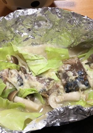 男の鯖味噌ホイル蒸し-レシピのメイン写真