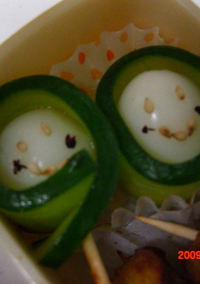 うずら卵のきゅうり巻き♪～旦那弁当～-レシピのメイン写真