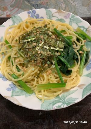 納豆パスタ-レシピのメイン写真