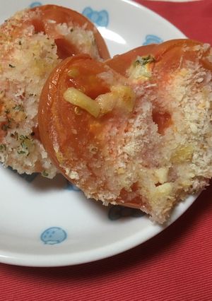 トマトのチーズパン粉焼き-レシピのメイン写真