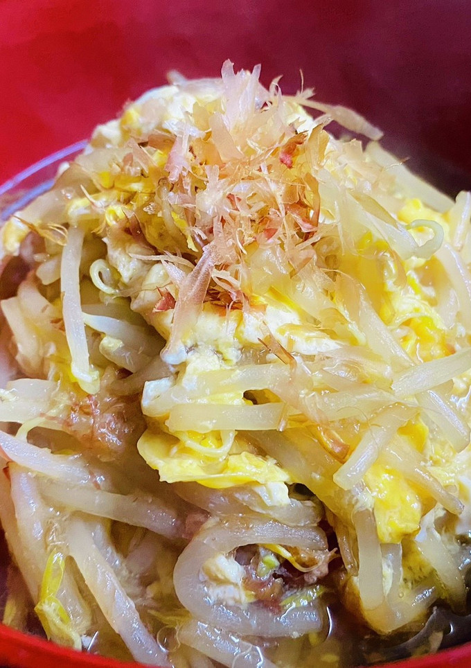 もやしがメインの玉子とじ煮-レシピのメイン写真