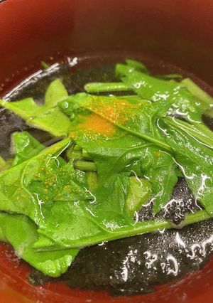 牛すじの下茹でスープと海苔のお椀-レシピのメイン写真