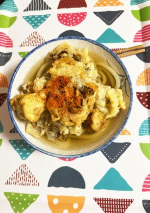 舞茸天ぷら入り白だし讃岐うどん-レシピのメイン写真