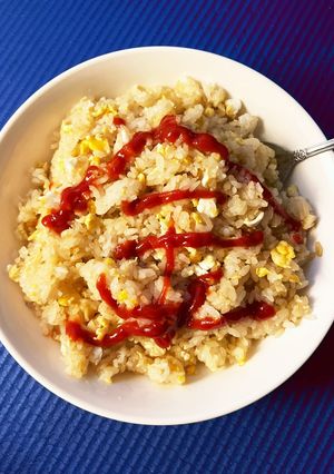 大金欠シリーズ第一弾　質素が過ぎる卵炒飯-レシピのメイン写真