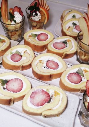 フルーツロールケーキ-レシピのメイン写真