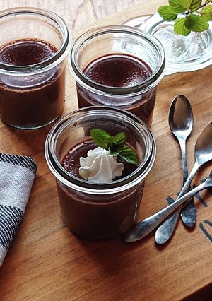おうちカフェ★濃厚まったりチョコプリン-レシピのメイン写真