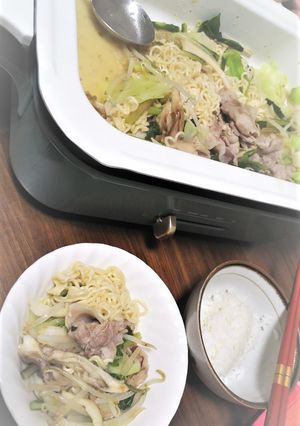 野菜たっぷり塩ラーメン鍋♡-レシピのメイン写真