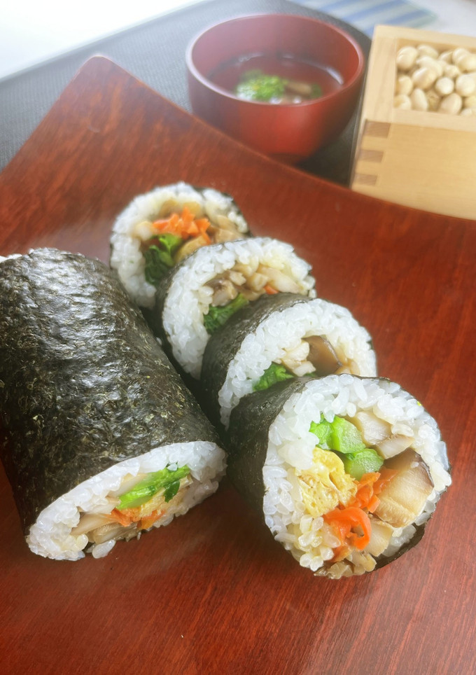 きのこの恵方巻き【節分料理】-レシピのメイン写真