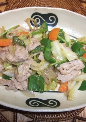 豚肉と野菜のオイスターソース炒め-レシピのメイン写真
