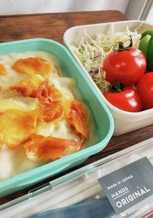 今日の自分弁当☆グラタン弁当♪-レシピのメイン写真
