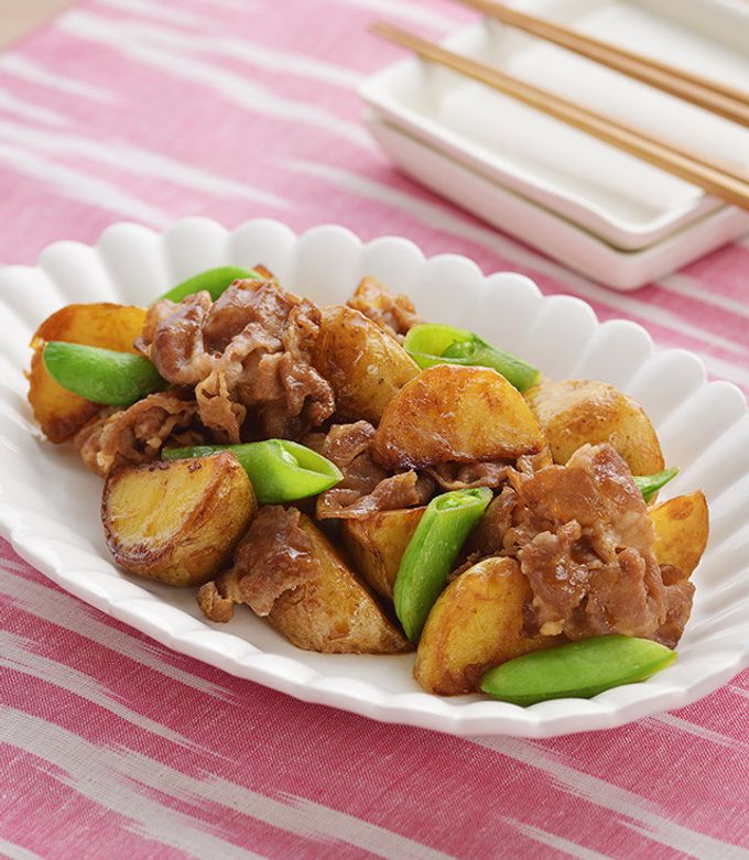 新じゃがと豚肉の甘辛炒め-レシピのメイン写真