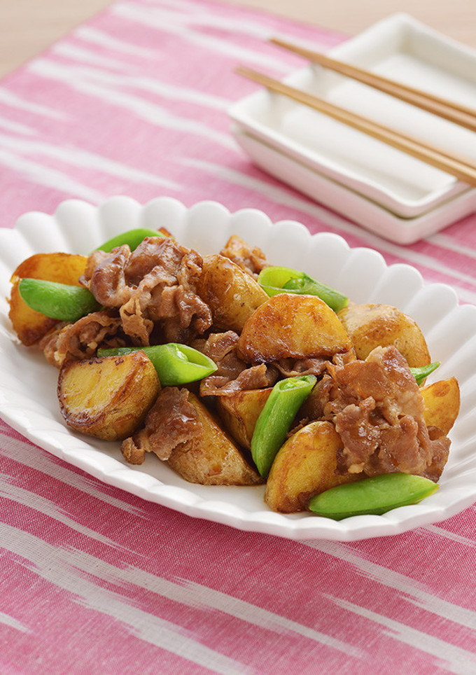 新じゃがと豚肉の甘辛炒め-レシピのメイン写真