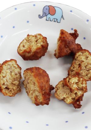 【保育園給食】納豆のボール揚げ-レシピのメイン写真