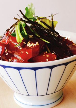 一晩寝かせたねっとり漬け丼☆恵方巻の残り-レシピのメイン写真