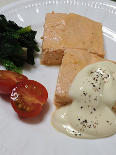 電子レンジで!鮭と豆腐のテリーヌ-レシピのメイン写真