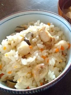 里芋と鶏肉の炊き込みご飯-レシピのメイン写真