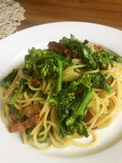 菜の花とベーコンのパスタ-レシピのメイン写真