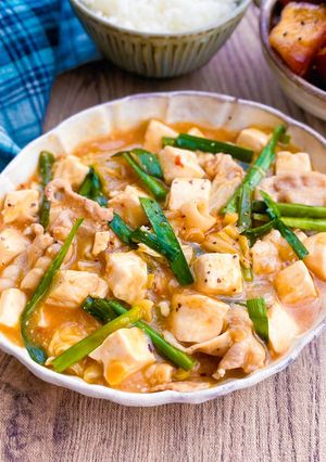 キムチ鍋風麻婆豆腐♫-レシピのメイン写真