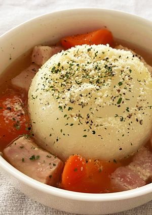 丸ごと新玉ねぎのスープ＊圧力鍋-レシピのメイン写真