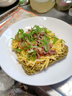 ホットサンドメーカーで瓦そば-レシピのメイン写真