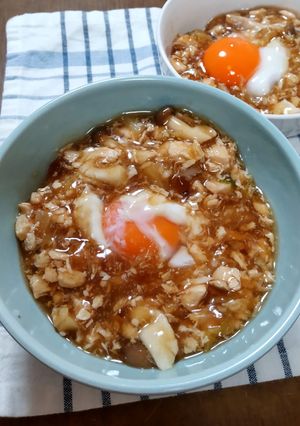 朝たん☆鶏むね肉のとろみあんかけ丼-レシピのメイン写真