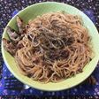 スパゲティ・イワシの丸干し