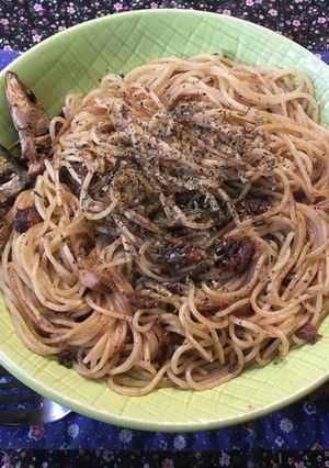 スパゲティ・イワシの丸干し-レシピのメイン写真