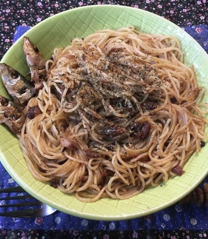 スパゲティ・イワシの丸干し-レシピのメイン写真