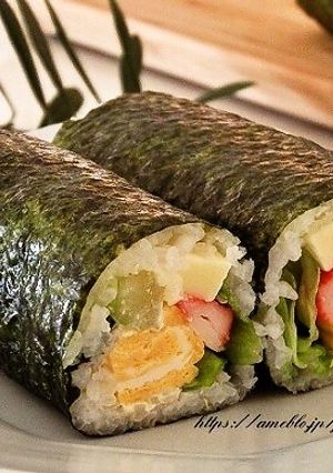 恵方巻き(サラダ巻き）-レシピのメイン写真