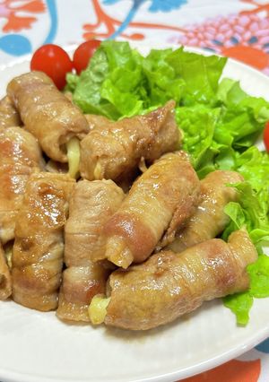 竹輪チーズ巻いただけの豚ロース肉の角煮風-レシピのメイン写真