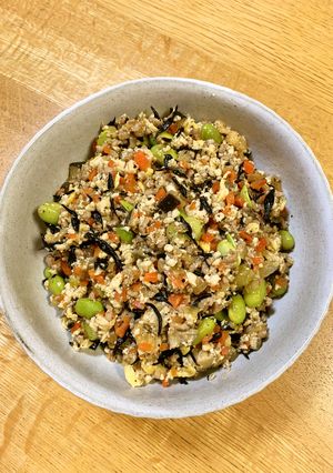 ひじき入り＊煎り豆腐-レシピのメイン写真