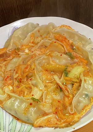 餃子＆卵＆キムチ-レシピのメイン写真