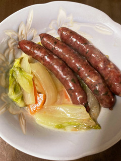 鹿肉ソーセージと白菜のクリーム煮-レシピのメイン写真