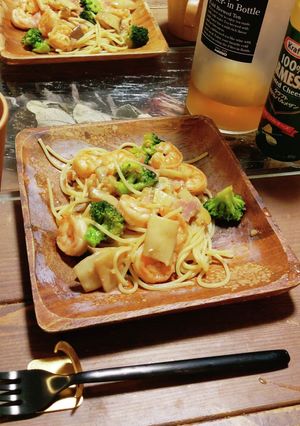 海老とブロッコリーのスパゲティ-レシピのメイン写真