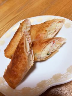 春巻きの皮の消費に☆ポテサラハムの春巻き-レシピのメイン写真