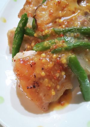 簡単♪鶏肉の蜂蜜マスタード焼き♪-レシピのメイン写真