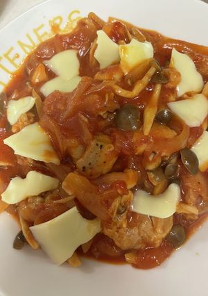 簡単!フライパン1つ!鶏肉のトマト煮-レシピのメイン写真