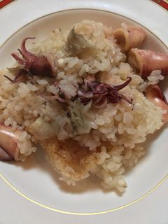 小ヤリイカとまいたけの炊き込みご飯-レシピのメイン写真