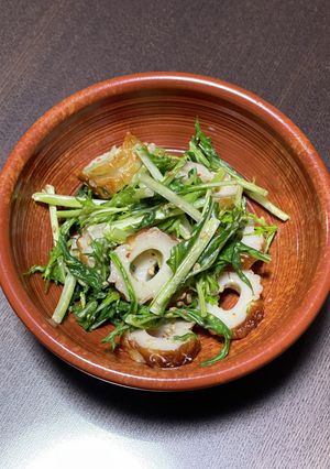 水菜とちくわのマヨポンサラダ♪-レシピのメイン写真