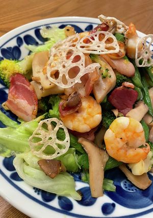 エビとベーコンの食物繊維たっぷりサラダ-レシピのメイン写真