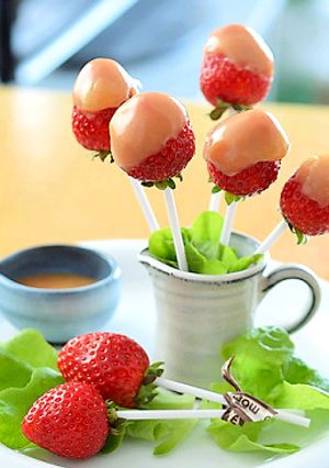 生キャラメルいちご♪-レシピのメイン写真