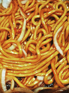 玉ねぎと極太焼きそばウスターソース炒め-レシピのメイン写真