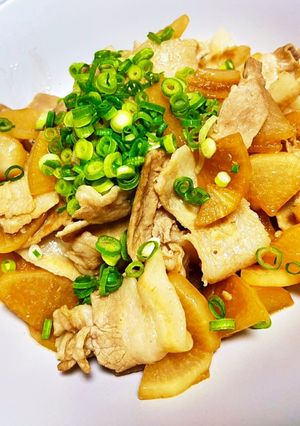 【時短】豚バラ大根のさっぱり炒め-レシピのメイン写真