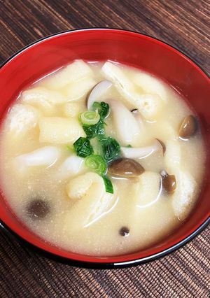 味噌汁②しめじと油揚げ-レシピのメイン写真