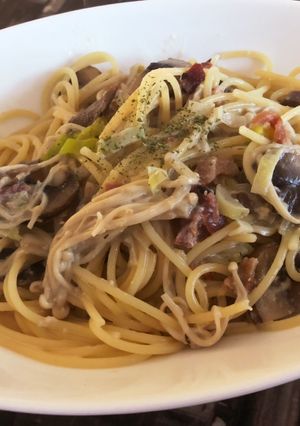 菌活☆きのこの和風ホワイトパスタ-レシピのメイン写真